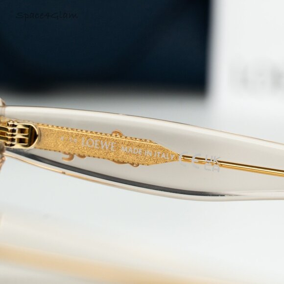 Loewe Women Eyeglasses Brown Demo Round LW50074I CURVY 057 NEW AUTHENTIC - Picture 7 of 8